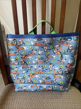 Harveys Disney Goofy Lime Green and Blue Character Backpack Tote